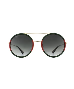 Gucci Sunglasses GG0061S 003 Gold Green and Red Green Gradient