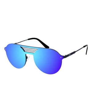 Gafas de sol Kypers con montura de Nylon
Color Plateado
Forma ovalada.
Lentes de color Verde
Patillas de Nylon con el nombre de la marca grabado en aplicación metálico.
100% Protección UV. 
Cristales antirreflejo.
Incluye una funda de tela de protección.

Medidas  Alto lente: 50 mm
Ancho lente: 59 mm.
Puente: 19 mm.
Patillas: 146 mm.

Limpieza y manutención:
-Limpiar las gafas con agua y jabón (neutro).
- No utilice paños sucios o abrasivos, que puedan alterar las características de los filtros.
- Utilice solo accesorios y repuestos originales.