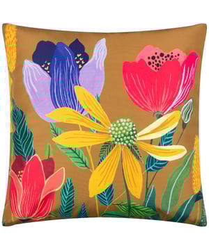 Bright and beautiful, the vibrant, yellow Celandine stands out among a host of poppies, daisies and other wild meadow florals, intermingled with lush green grass and a bold background. In razor sharp detail, these are printed onto UV and water resistant Polyester in bold, rich tones, you can almost smell the freshness! This outdoor cushion will provide a splash of vivid colour to your outdoor space patio, balcony or garden.