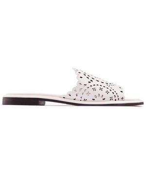 A Fabulous Summer Style, The Clovei Flat Sandals From Ted Baker Are Sure To Complement Your Breezy Looks. The Sandal Has An Intricately Laser-cut Leather Upper, A Cushioned Footbed And A Thin, Elegant Sole.