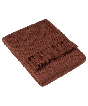 In muted earthy tones and solidly crafted from super soft, woven blends of yarn, the Morni throw instantly creates a warm, understated style for your soft furnishings. The design is complimented by tassel fringing on two sides and is ideal if you love to build up textures within a modern, neutral interior.