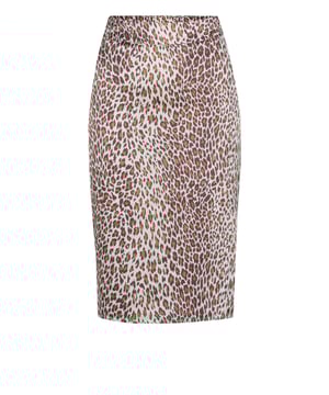 100% poliéster; Falda Guess Falda Joscelin;  Modelo: Q3GD51WF310 P1AR;  Mano de obra de alta calidad;  cintura alta;  longitud de la rodilla;  cremallera trasera;  hendidura trasera;  Detalles del logotipo de Guess.