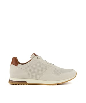 Keep your leisurewear fresh this season with the sneaker Trilogy. This vintage-inspired runner trainer is expertly crafted from the finest materials and boasts a combination of tactile detailing. Finished with a front lacing system, and clashing colourways at the sole for an easy way to elevate the everyday.
