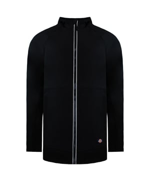 Chaqueta de chándal negra de hombre con cremallera y manga larga Dickies Momentum DK0A4YKDBLK