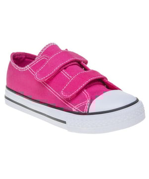 The Infants Canvas Trainers From Xti Feature Pink Uppers With Crisp Silver Eyelet Detail. Cushioned Foam Insoles Provide Everyday Comfort And The Dual Velcro Fastening Ensures A Secure Fit.