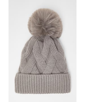 - Knitted finish - Dog tooth print - Pom pom detail - Always check the care wash label - Cool hand wash with mild detergent