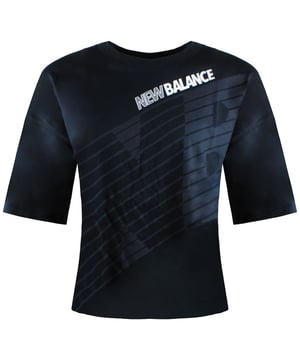 New Balance Essentials Speed Short Sleeve Crew Neck Womens Black T-Shirt WT03510 BK