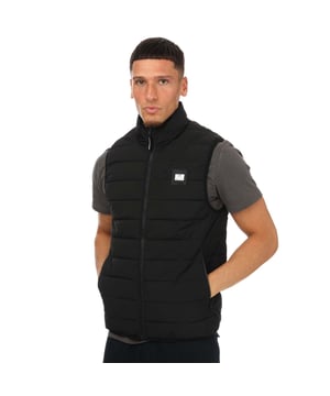 Weekend Offender Jasper gewatteerde bodywarmer voor heren, zwart