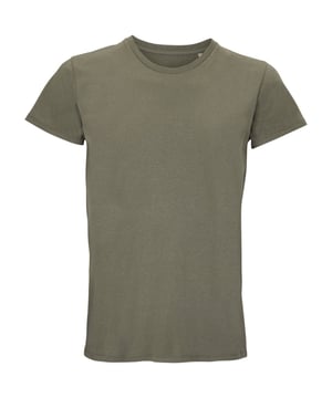 50% Recycelte Baumwolle, 50% Baumwolle. Design: Unifarben. Ausschnitt mit Band, Schlauchförmig, Doppelnadel-Stich, Größenetikett ohne Markennamen. Nachhaltigkeit: ACCORD, Amfori-Freigabe, BSCI, Fair Wear geprüft, Aus recyceltem Material, Oeko-Tex Standard 100 zertifiziert, PETA-geprüftes Vegan, REACH, nachhaltige Materialien, UN Global Compact. Rundhalsausschnitt, Gerippter Kragen. Kurzärmlig.