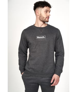 The 'Doyle' crew neck sweatshirt from Bench is an essential for any wardrobe. Made from Cotton Blend fabric with a brushback fleece interior. The sweatshirt features long sleeves and the Bench logo printed on the chest. Pair with jeans or joggers for the ultimate casual look. Part of the Bench ECO-THREAD range made with organic cotton from sustainable sources and recycled polyester. Available in other colours.