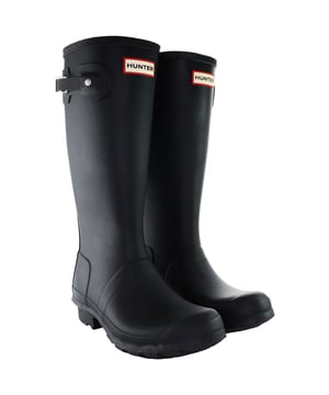 Introducing the Hunter Original Big Kids Black Wellington Bootsâ€”a timeless classic reimagined for the next generation of adventurers. These boots seamlessly blend iconic design with practicality, ensuring your child's feet stay dry and comfortable during all their outdoor escapades. Here's a closer look at the key features that make these wellington boots a reliable choice:

 Iconic Hunter Design:  These boots boast the timeless and recognizable Hunter silhouette, providing a stylish and classic look that never goes out of fashion. The sleek black color adds a touch of sophistication to any outfit.

 Waterproof Performance:  Crafted from high-quality rubber, these wellington boots are 100% waterproof, making them the perfect choice for rainy days, muddy puddle jumping, and wet outdoor adventures.

 Comfortable Fit:  The design incorporates a comfortable fit, allowing for easy movement and flexibility. The spacious interior accommodates different foot shapes, and the adjustable side buckle ensures a secure fit.

 Durable Construction:  Built with the durability that Hunter is known for, these boots are made to withstand the rigors of active play. They are tough enough to handle rough terrains, making them ideal for various outdoor activities.

 Grippy Outsole:  Equipped with a sturdy outsole, these boots provide excellent traction on different surfaces, promoting stability and preventing slips.

Embrace the legacy of Hunter with the Original Big Kids Black Wellington Bootsâ€”a reliable and stylish choice that encourages outdoor exploration and play. Whether it's a rainy day or a sunny adventure, these boots are ready for whatever the day holds.