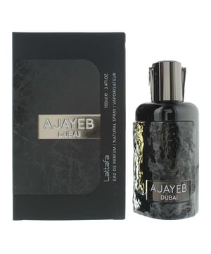 Ajayeb Dubai, launched in 2023, is a fragrance for both men and women by Lattafa Perfumes. Perfect for Fall and Winter, this fragrance can be worn both day and night. Top notes of this fragrance are Saffron and Pineapple. Middle notes of this fragrance are Violet Leaves and Coffee with base notes of Vanilla, Butterscotch and Sandalwood.