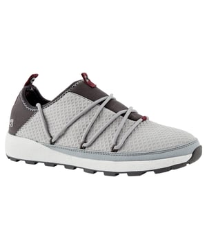 Obermaterial: Mesh, Neopren, Polyester. Einlegesohle: Schaumstoff, Recycelt. Zwischensohle Material: EVA (Ethyl-Vinyl-Acetat), Gemahlene Kaffeebohnen. Laufsohle: Verzahnung, Recycelter Gummi, Gummi. Verschluss: Schnürung. 3 Ösen. Stoff-Technologie: Nosilife. Atmungsaktiv, leicht, Schlammschutz, Zuglasche. Flach. Schnitt: Niedrig geschnitten. Design: Kontrast gestreift. Zehenform: Rund.