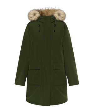 Selbst bei eisiger Kälte können Sie mit dem Arctic Winterparka von DreiMaster Klassik Ihre Outdoor-Aktivitäten genießen. Das wasserabweisende Material hält Nässe auf Abstand, während das synthetische Füllmaterial für eine ideale Isolierung sorgt. Ergänzt wird die Outdoor-Performance durch eine mit Kunstfell umrandete Kapuze mit Tunnelzug und Kordel sowie durch den verdeckten Reißverschluss. Für die Hände ist ebenfalls gesorgt, die aufgesetzten Taschen sind mit weichem Fleece gefüttert.  Winterjacke