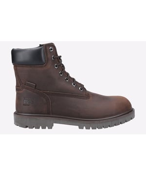 This waterproof boot is made with responsible and recycled materials. It features an alloy safety toe, puncture-resistant plate, and anti-fatigue technololgy for all-day comfort.
- Premium leather from a tannery rated silver for sustainability
- Alloy safety toe
- ReBOTL fabric linings made with at least 40 percent recycled plastic
- Waterproof membrane
- Anti-fatigue technology
- Metallic puncture-resistant plate
- Moisture wicking lining with anti-microbial treatment for odor control