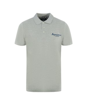 Aquascutum London 1851 Grey Polo Shirt. Experience classic style with this timeless Aquascutum Brand Logo Grey Polo Shirt. Crafted with premium fabrics and featuring the signature brand logo, this shirt is a wardrobe essential for any style-conscious individual. Look and feel your best in timeless elegance with this polo shirt.. Embroidered Branding On Left Chest, Large Printed Branding On The Back, Aquascutum London 1851 Grey Polo Shirt. 100% Cotton, Regular Fit, Fits True To Size, Branded Logo Centre Back, Button Closure, Union Jack Logo. Check Detail Under The Button Fasten, Short Sleeve, Collar Neck. Style Code: P01423 94