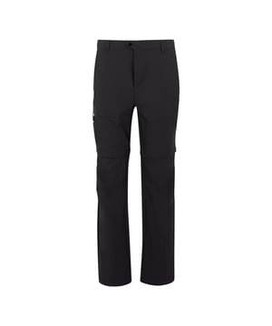 94% Recycled Polyamide, 6% Elastane. Fabric: Stretch. Design: Logo, Plain. 145gsm. Fastening: Button, Zip Fly. Fabric Technology: Durable Water Repellent Finish, Isoflex, Quick Dry, UV Protection. Belt Loops, Convertible, Zip-off Legs. Pockets: 2 Side Pockets, Zip, 1 Back Pocket. Waistline: Part Elasticated. Sun Rating: UPF 50+.