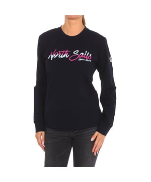 Sweatshirt North Sails.
 Ribbed crew neck.
 Brand print on the front.
 Brand logo on one sleeve.
 Ribbed cuffs and waistband.
 Seams seen in tone.
 Composition: 80% Cotton, 20% Polyester
 Care:
Wash at maximum temperature 30º.
 Iron at low temperature.
 Do not use bleach.
 Do not use dryer.
 Do not dry clean.