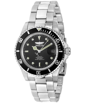 El Invicta 8926OB tiene una caja de acero inoxidable de 40 millimetros con una esfera negro.
Esta modelo funciona con un movimiento de Automático preciso.
Resistencia a la presión de aqua de 20 bares.
Este modelo es parte de la colección Invicta Pro Diver.

2 años de garantía Invicta.