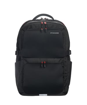 Unisex-Rucksack mit Reißverschluss. zwei offene Innentaschen. Zwei Frontreißverschlüsse und zwei offene Seitenreißverschlüsse. Außentaschen. fehlender Schultergurt. im Nylongriff. ein Innenfach.  Außenmaterial: Innenmaterial: Polyester. Maße: 39x53,5x26 cm. Modeprodukt