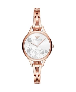 Beautiful ladies Armani watch, mineral crystal glass and water resistant up to 50m, comes with full presentation box