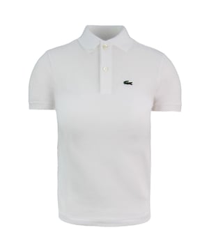 Lacote Korte Mouw Effen Wit Kinder Poloshirt L1812 001