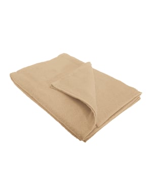 Waschbar bis 60 Grad. Stärke: 400 gsm. Material: 100% Baumwolle. Maße: 70 x 140 cm.