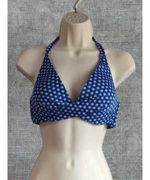 Quayside by Moontide Wrap Triangle Top. This product is recommended as cold wash only. Please note that the product may appear lighter/darker than the image, due to lighting during the photoshoot.