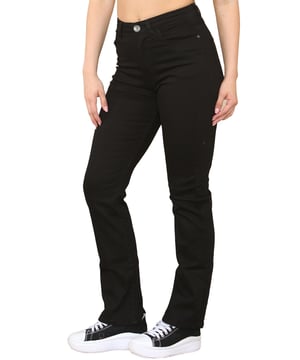 Enzo Womens Bootcut Denim Jeans. Regular Fit, Mid Rise Jeans. Zip Fly Fastening. 5-Pocket Design. Breathable and Comfortable. Can Be Worn for Any Occasion. All Seasonal.