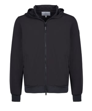 93% polyester, 7% elastaan; Wolrijke trui;  Model: CFWOSW0223MRUT3678 100;  Hoogwaardige afwerking;  capuchon met elastische tailleband;  tweewegritssluiting;  Twee handzakken met ritssluiting;  Woolrich-logodetails
