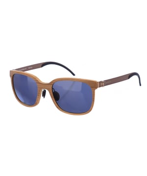 Gafas de sol con montura de acetato efecto madera.
Forma rectangular.
Patillas de fino acero extremadamente flexible de solo 0,5 mm de grosor, acabadas en acetato.
100% Protección UV.
Cristales antirreflejo.
Incluye: Todos nuestros productos se envían en el interior de su estuche original.
 Medidas: Alto lente: 42 mm. Ancho lente:55 mm. Puente: 20 mm. Patillas: 140 mm.
 Composición: Acetato, Metal
 Cuidados:
Limpiar las gafas con agua y jabón.
- No utilice paños sucios o abrasivos, que puedan alterar las características de los filtros.
- Utilice solo accesorios y repuestos originales.