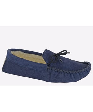 Slip into sumptuous comfort with these Jake slippers from Mokkers, boasting a classic moccasin silhouette with a soft thermal lining, and suede leather upper in an on-trend navy.
- Real Suede
- Faux fur thermal lining
- Slip on design
- Stitched TPR Sole