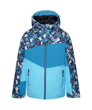Material: 100% Polyester. Lining: Recycled Polyester. Design: Colour Block, Floral, Logo. Fabric Technology: ARED 20/30, Breathable, DWR Finish, Insulating, Waterproof. High Warmth, Low Bulk Fill, Reflective Detail, Scrim Back Panel, Sealed Seams, Snowskirt. Cuff: Adjustable. Neckline: Hooded. Sleeve-Type: Long-Sleeved. Hood Features: Elasticated, Grown On Hood. Pockets: Ski Pass Pocket, 1 Inner Pocket, Stow Pocket, Mesh Lined, 2 Lower Pockets, Zip. Fastening: Zip. Sustainability: Made from Recycled Materials.