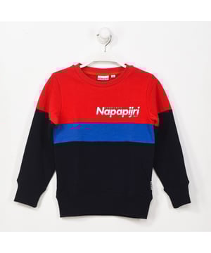 Sudadera Napapijri.
Color Rojo
Sudadera sin capucha.
Cuello y puños con acabado acanalado.
Manga larga.
Nombre de la marca estampado en frontal.
Costuras vistas a tono.
Tejido comodo y suave.

Composición:  100% Poliester

Lavar máximo a 30ºC.
- No planchar.
- Permite usar secadora.
- No usar lejía.
- No admite el lavado en seco.