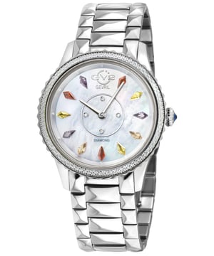 Siena Schweizer Quarz MOP Zifferblatt 316L Edelstahl Diamant Uhr