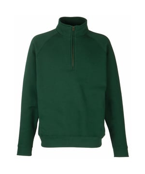 Kadettkragen mit Single-Jersey-Nackenband. Abgedeckter Reißverschluss für einfachen Druck. Taille und Bündchen aus Baumwoll-/Elastan-Ripp. Material: 70% Polyester, 30% Baumwolle. Gewicht: 280 g/m². Brustumfang (Passform) S - 35/37", M - 38/40", L - 41/43", XL - 44/46, XXL - 47/49".