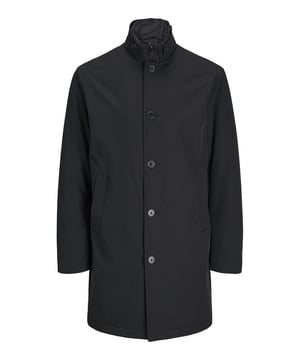 Der Herrenmantel von Jack&Jones zeichnet sich durch eine Kombination aus stilvollem Design und Funktionalität aus. Er verfügt über einen unterlegten Reißverschluss, der zusätzlich durch eine Knopfleiste verdeckt wird, was ihm einen eleganten und modernen Look verleiht. Der klassische Reverskragen und die praktischen Vordertaschen unterstreichen den lässigen Stil des Mantels. Hergestellt aus leichtem Stoff, bietet der Mantel einen hohen Tragekomfort und ist ideal für die Übergangszeit. Wie alle Jack&Jones-Produkte überzeugt auch dieser Mantel durch die Verwendung hochwertiger Materialien, die Langlebigkeit und angenehmen Tragekomfort garantieren.