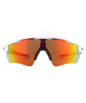 Oakley Sunglasses Radar EV Path OO9208-72 Polished White Prizm Ruby after decades of research with the worlds leading athletes Oakley has enhanced their classic Radar range here with an extended field of view from a taller lens and also improved the venting and added more unobtanium for better grip. High Definition Optics continue to provide clarity of vision and the latest lens colours such as the Prizm range give further enhancement.