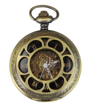 Automatisch zakhorloge Mechanisch Peaky Blinders Vintage Double Hunter Automatisch vintage retro klassiek zakhorloge Mechanisch bediend (GEEN BATTERIJEN NODIG!) Wordt compleet geleverd met fluwelen zakje