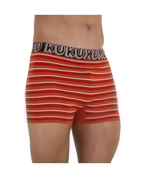 Boxer Kukuxumusu.
 Illustrations of the brand as decoration on the boxer briefs.
 Elastic waistband with the brand name printed consecutively.
 Matching seams.
 Composition: 85% Cotton, 9% Polyamide, 6% Elastane
 Care:
Care:
 - Machine wash maximum 30ºC.
 - Do not use bleach.
 - Iron at low temperature.
 - Do not use dryer.
 - Do not dry clean.