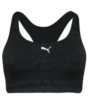 Puma PWRSHAPE Forever Graphic Womens Crop Training Sports Bra Black 514603 40