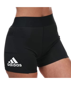 Womens adidas Techfit 3 Inch Short Tights in black- white.<BR><BR>- Pre-curved elastic waist.<BR>- Outer mesh pocket.<BR>- Interlock.<BR>- Moisture-absorbing AEROREADY.<BR>- Adaptive-fit Techfit fabric.<BR>- Stretch fabric.<BR>- Linear wrapping seams.<BR>- Compression fit.<BR>- Main Material: 85% Polyester (Recycled)  15% Elastane.  Machine washable. <BR>- Ref: FJ71703