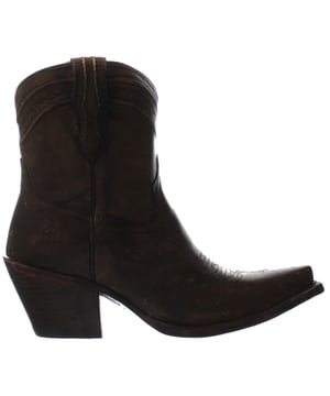 Ariat Legacy X Toe Slip-On Brown Nubuck Leather Womens Boots 10031534_B