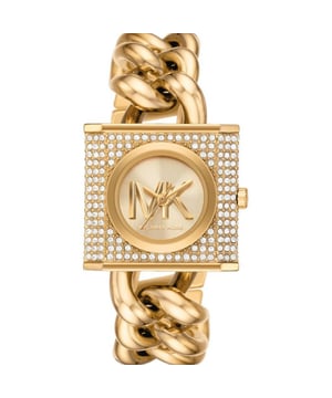 Brand: Michael KorsModel number: MK4711Gender: WomenCase color: GoldStrap colour: GoldDial color: GoldCase material: Stainless steelMaterial strap: Stainless steelTimepiece: QuartzCase form: RectangularDiameter case: 25mmCase height: 10mmWidth strap:16mmLength strap: 175 (mm)Water resistant: 5 ATMEAN: 4064092215120