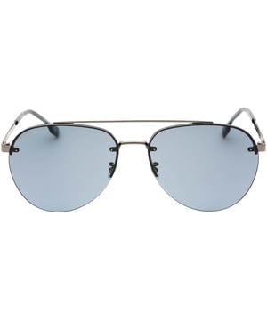 Hugo Boss Dark Silver Sunglasses, Lens Width = 62mm, Nose Bridge Width =15mm, Arm Length = 145mm, Sunglasses, Sunglasses Case, Cleaning Cloth and Care Instructions all Included, 100% Protection Against UVA &amp; UVB Sunlight and Conform to British Standard EN 1836:2005, Silver Sunglasses