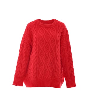De zachte trui van myMo is voorzien van een trendy kabel- en structuurbreisel. De grofgebreide trui heeft een casual snit, verlaagde schouders en brede geribde manchetten.  Pullover trui