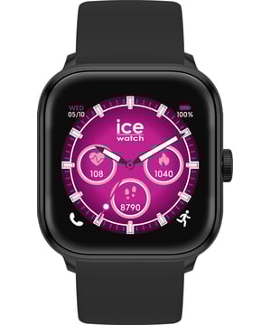 This Ice Watch Ice Smart 2.0 - Black - 1.7 Amoled Digital Watch for Men is the perfect timepiece to wear or to gift. It's Black  Square case combined with the comfortable Black Silicone watch band will ensure you enjoy this stunning timepiece without any compromise. Operated by a high quality Quartz movement and water resistant to 5 bars, your watch will keep ticking. Immerse yourself in timeless elegance with the black ICE smart 2.0 square watch. With its 1.7" AMOLED display, this watch offers an immersive visual experience. Combining style and technology, this black watch is the perfect accessory for those seeking a sophisticated, minimalist design. This Digital watch has a calendar function: Day-Date , Bluetooth , Stop Watch , Timer , Heart rate monitor and Alarm High quality 21 cm length and 19 mm width Black Silicone strap with a Buckle Case measurement: 36 X 36 mm,case thickness: 12 mm, case colour: Black and dial colour: Multicolour