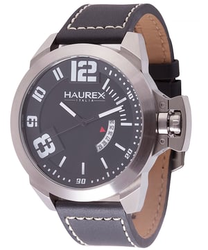 Haurex italy:storm black dial watch