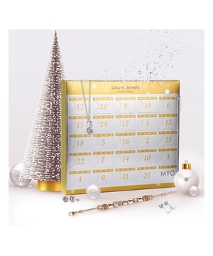 Quelle femme n’en a pas rêvé… un bijou chaque jour ! C’est ce que vous propose ce calendrier de l’avent 100% bijoux !                                En attendant Noël, laisser vous envahir par la joie de découvrir chaque jour un nouveau bijou !                                Ce calendrier de l'avent est composé de                                 5 paires de boucles d'oreilles                                11 Beads (perles) pour bracelets charm's                                2 bracelets (dont un qui se dévisse pour accueillir les beads)                                 et 6 colliers (pendentifs avec chaine).                                Les boucles d’oreilles conviennent aux oreilles percées.                                Tout coffret ouvert ne pourra être ni repris, ni échangé.                                 Le calendrier mesure 20,5 x 23 x 2,5 cm.