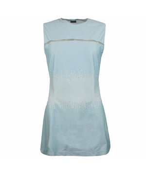 Nike Stretch Fit Crew Neck ärmellose hellblaue Damen Kleid 240930 400